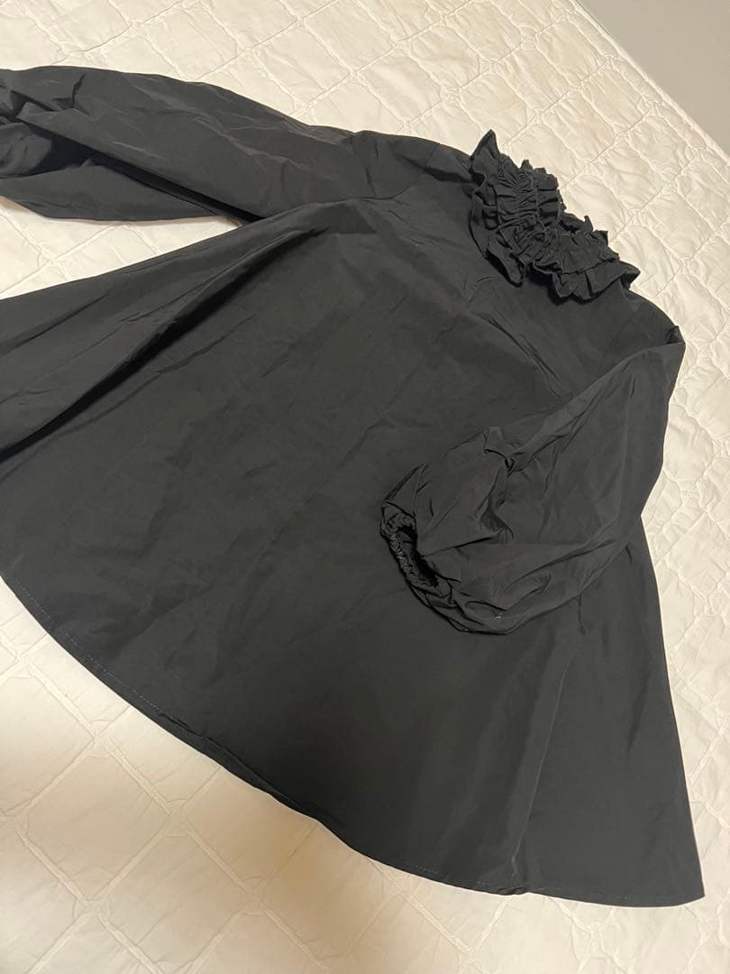 Christina Rohde 黒いフリルワンピース サイズ6