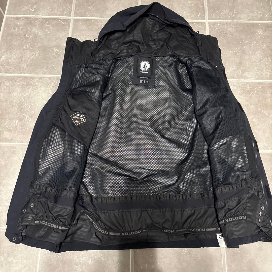 ボルコム GORE-TEX スノーボード ウェアM ビブパンツS 上下セット 黒