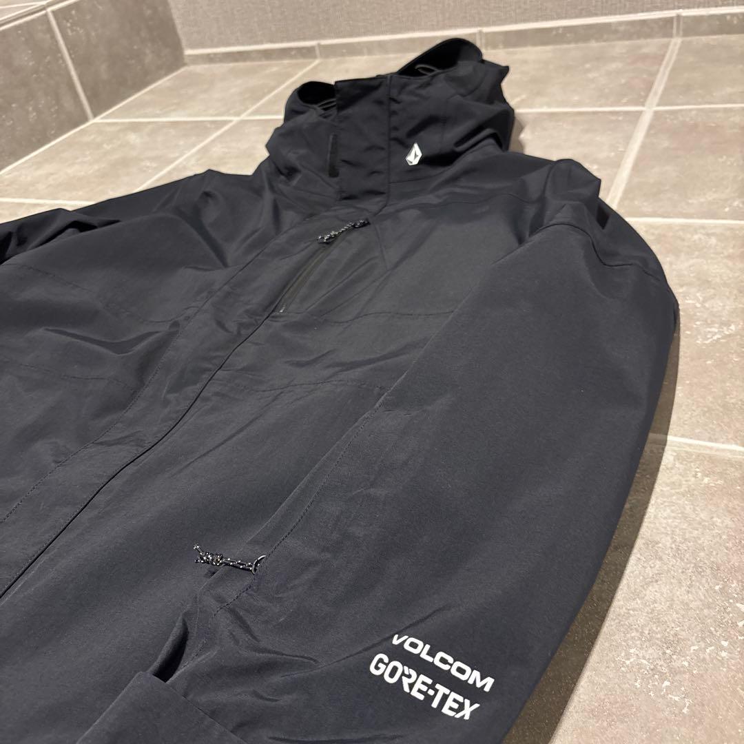 ボルコム GORE-TEX スノーボード ウェアM ビブパンツS 上下セット 黒