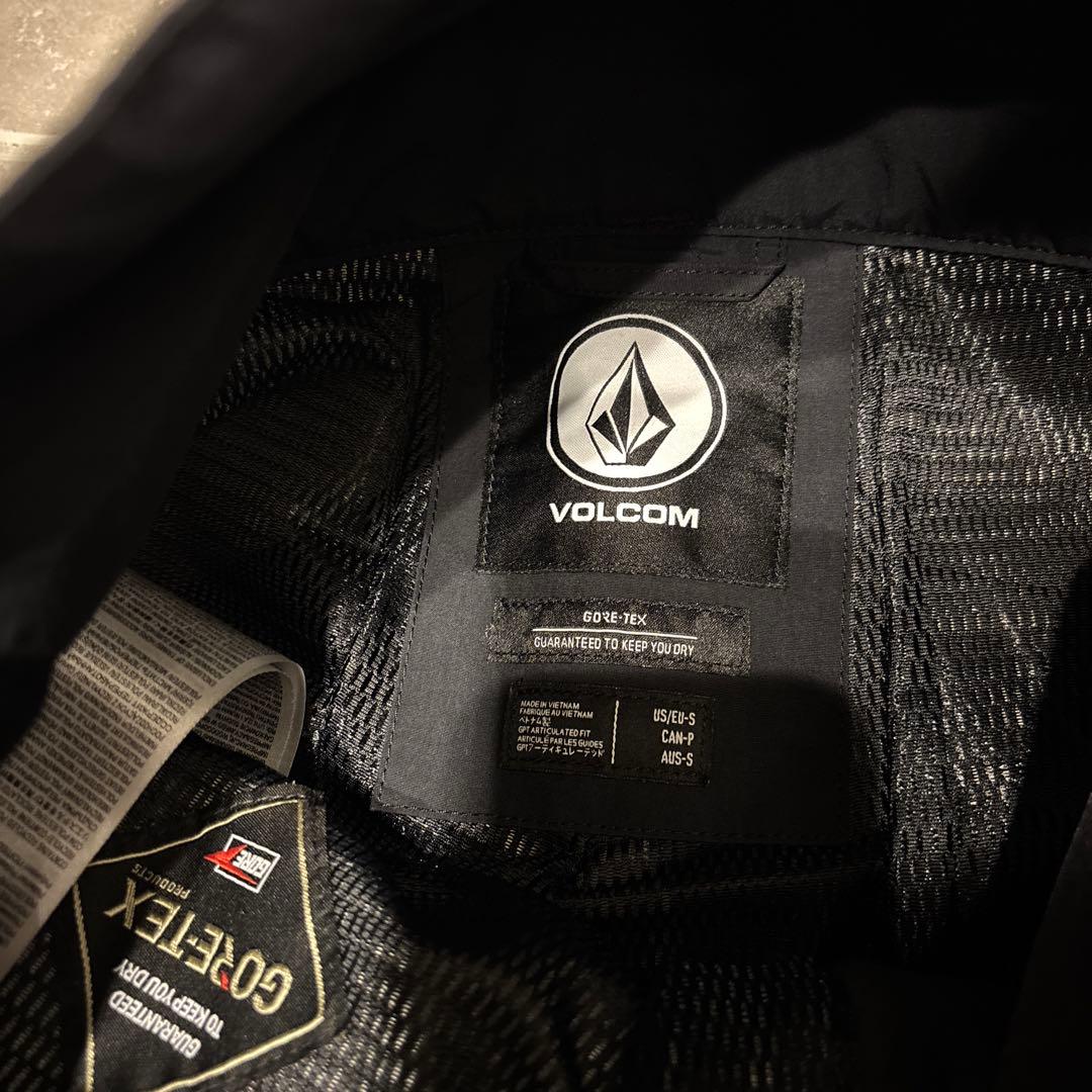 ボルコム GORE-TEX スノーボード ウェアM ビブパンツS 上下セット 黒