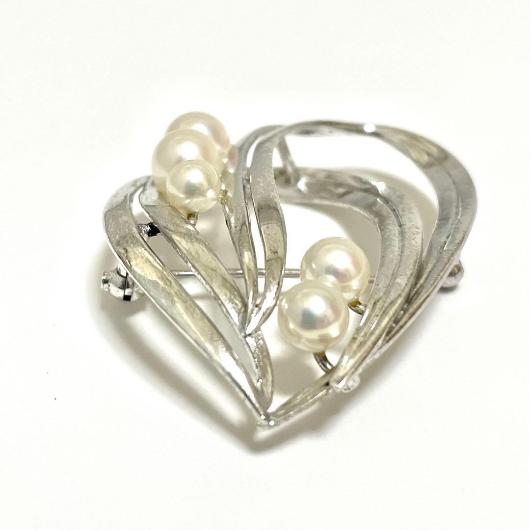 皇室御用達✨ミキモト アコヤ真珠 パール ブローチ コサージュ 箱つき