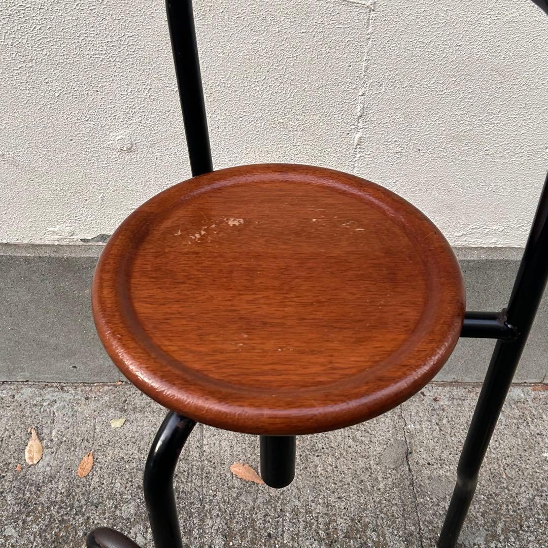 インダストリアル アイアンカウンターチェア