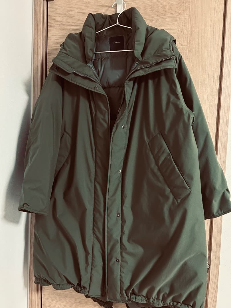 スピックアンドスパン ダウンフーデッドコート　サイズ38 美品