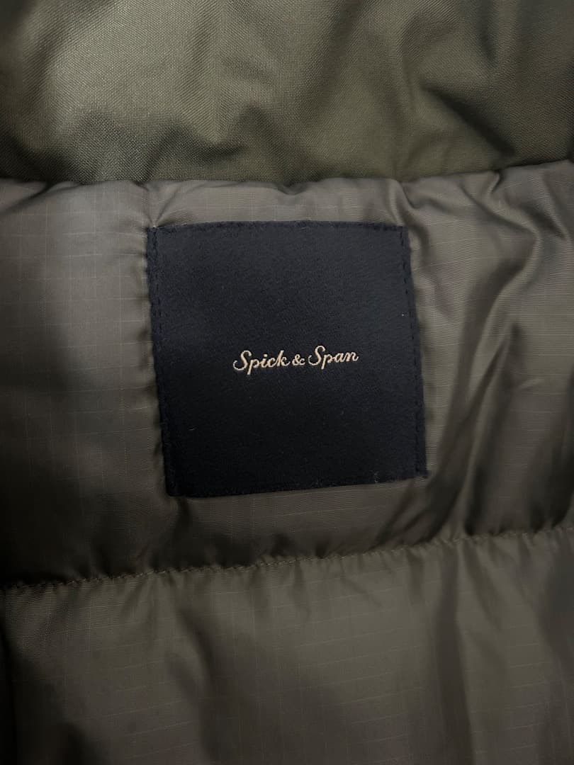 スピックアンドスパン ダウンフーデッドコート　サイズ38 美品
