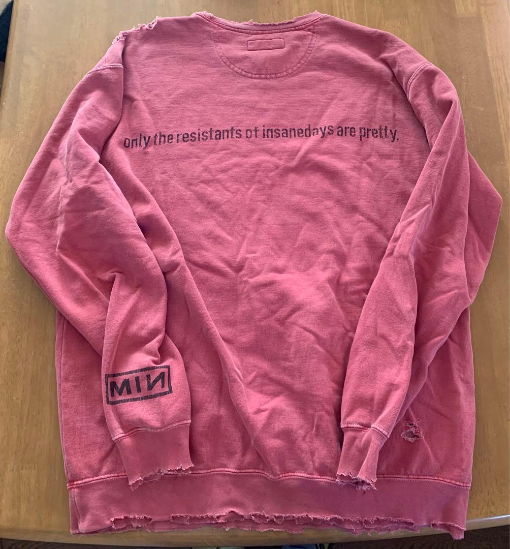 マイナス　minus スウェット　BOOTLEG SWEAT DAMAGED