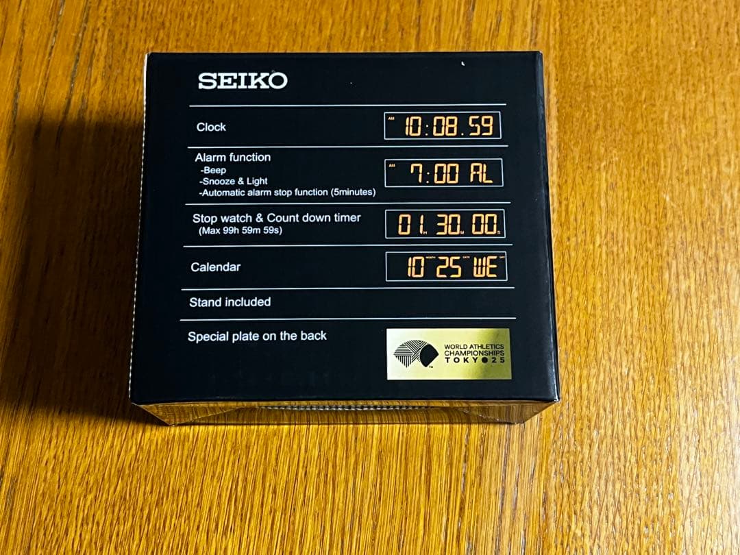 2025台限定 SEIKO 東京2025 世界陸上 ミニスポーツタイマークロック