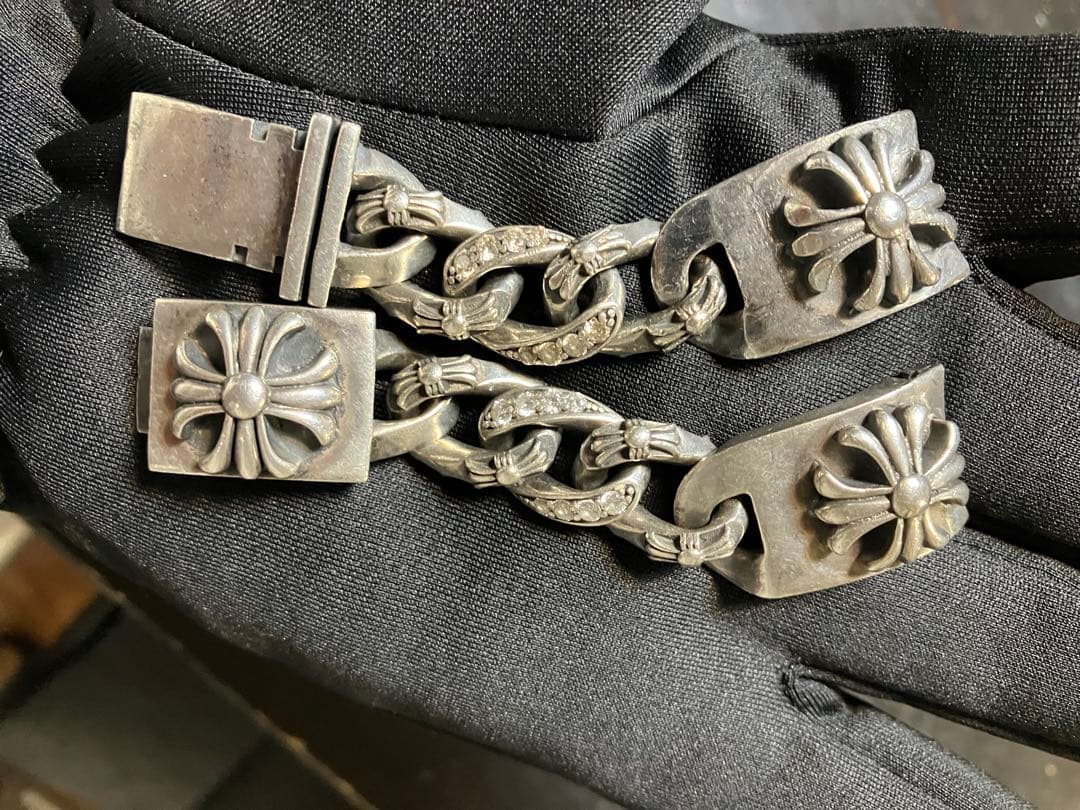 シルバー925 クロスモチーフ ウォッチバンドブレス