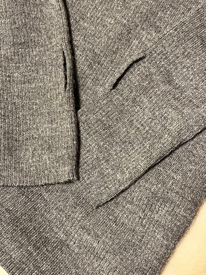 アパルトモン　タートルネックリブニット　指抜き　ベージュ