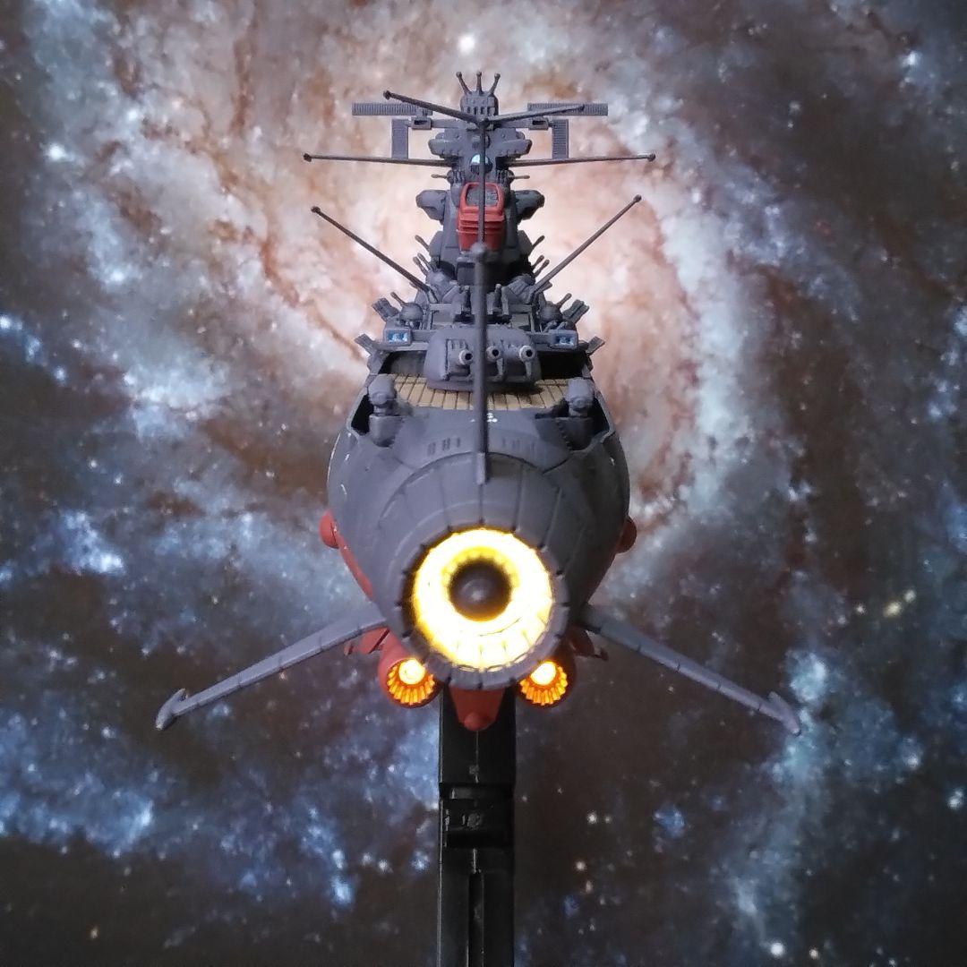 ワ*ル様 1/1000宇宙戦艦ヤマト3199 LED発光全塗装完成品