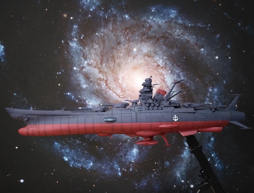 ワ*ル様 1/1000宇宙戦艦ヤマト3199 LED発光全塗装完成品