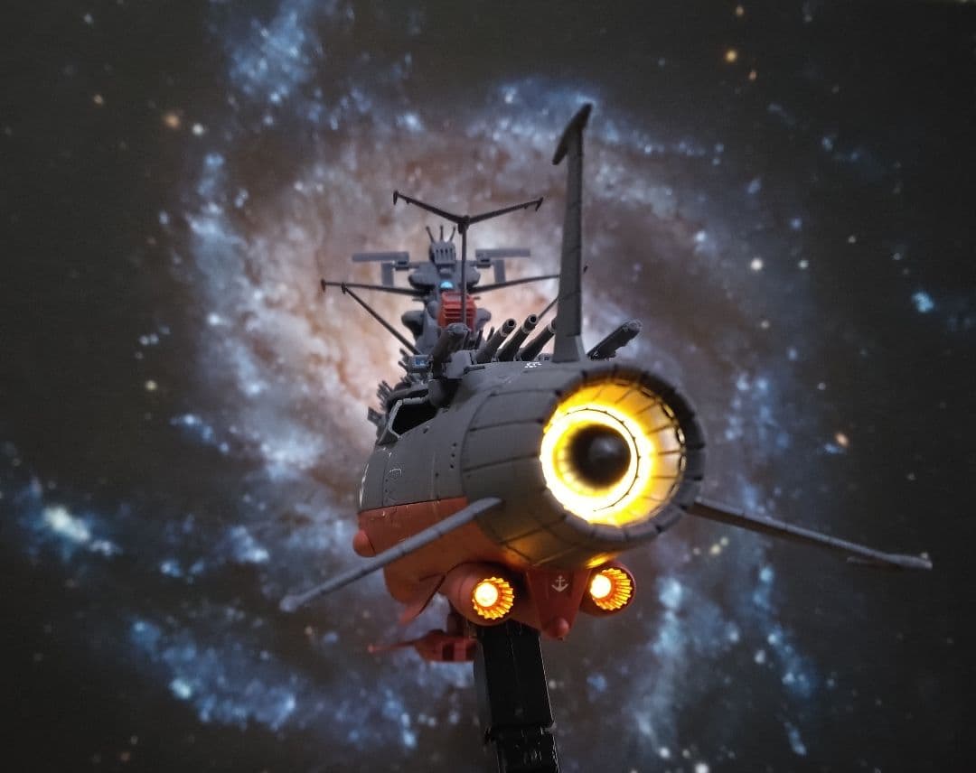 ワ*ル様 1/1000宇宙戦艦ヤマト3199 LED発光全塗装完成品