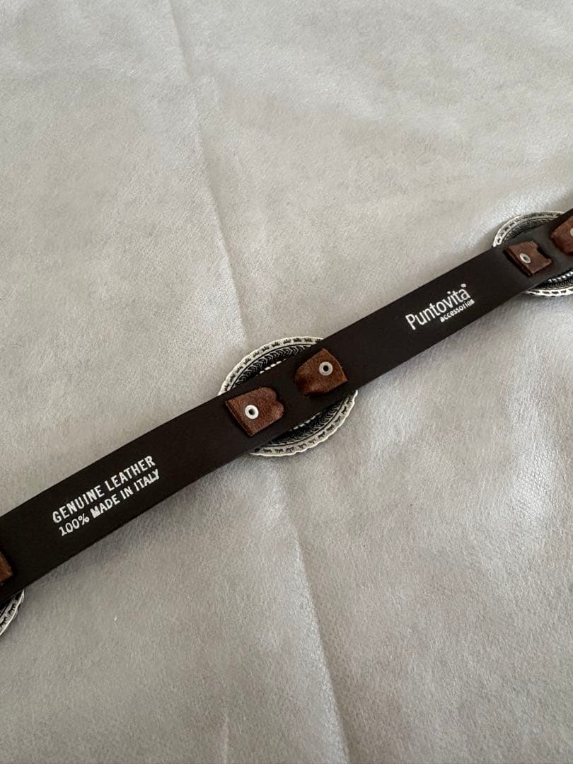 新品未使用PUNTOVITAプントヴィータ CONCHOベルトコンチョSUEDE