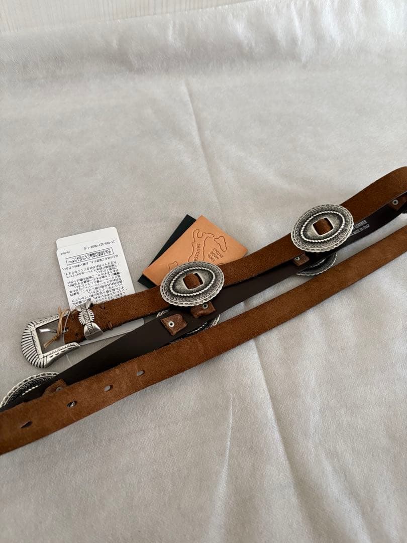 新品未使用PUNTOVITAプントヴィータ CONCHOベルトコンチョSUEDE