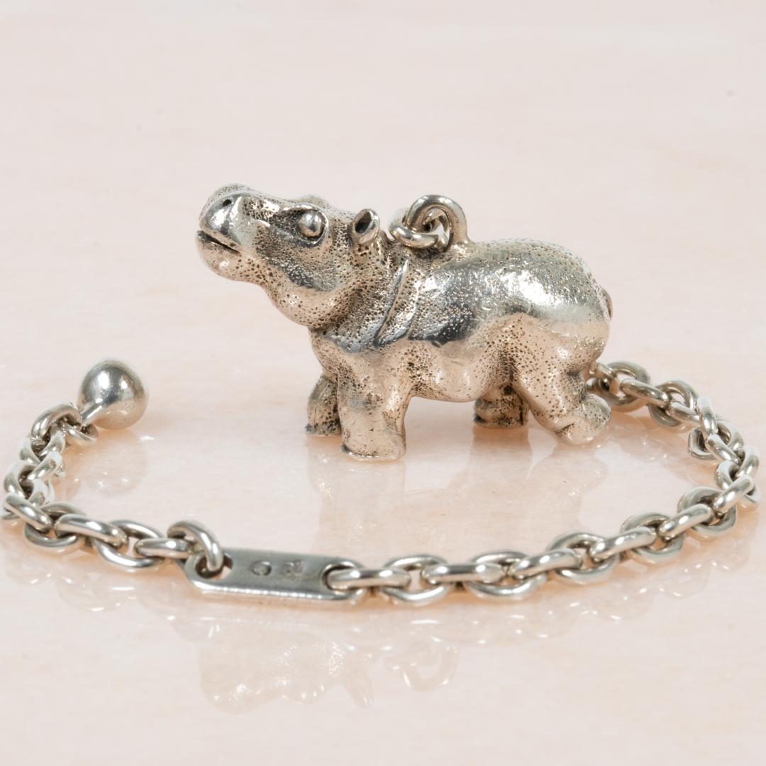Hermès Porte cles Hippo Charm Ag925