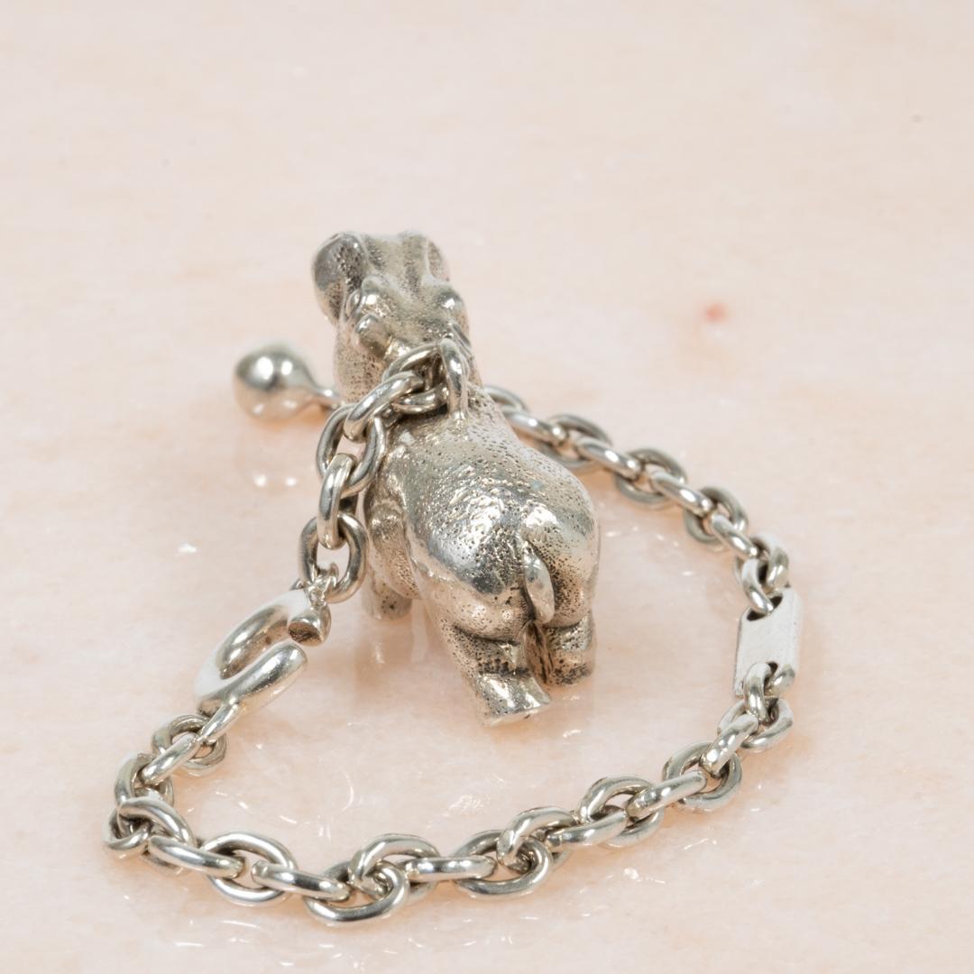Hermès Porte cles Hippo Charm Ag925