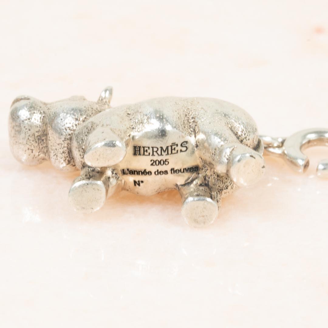 Hermès Porte cles Hippo Charm Ag925