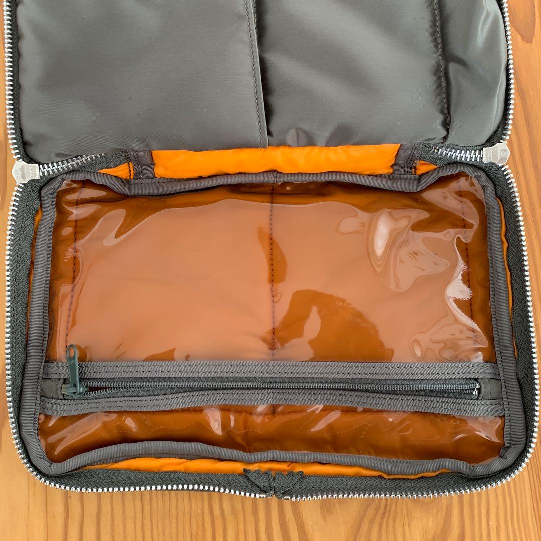 PORTER グレー ナイロン ショルダーバッグ