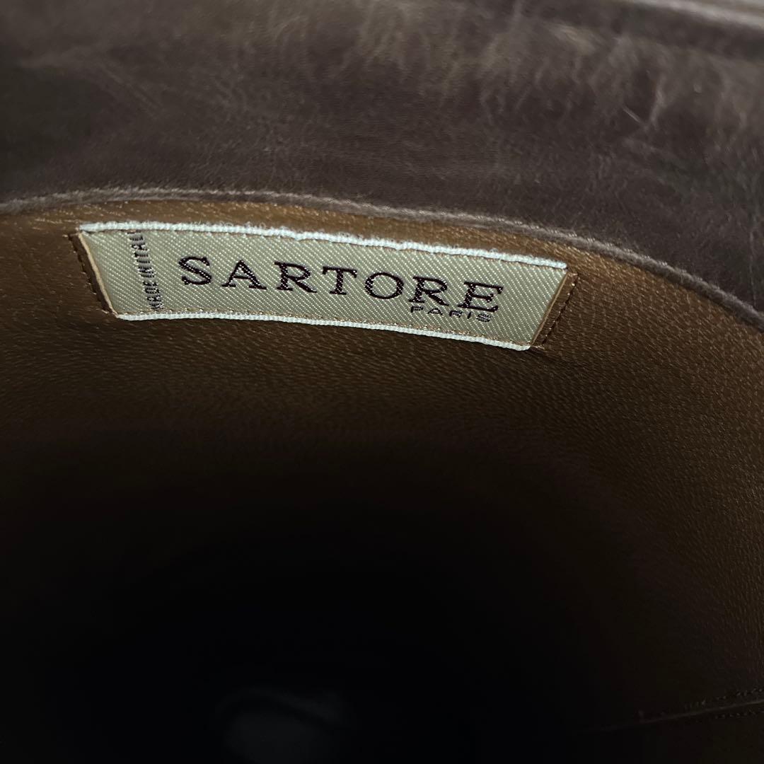 【ちよみ】サルトル ジョッキーブーツ 茶 36(約23cm) スウェード