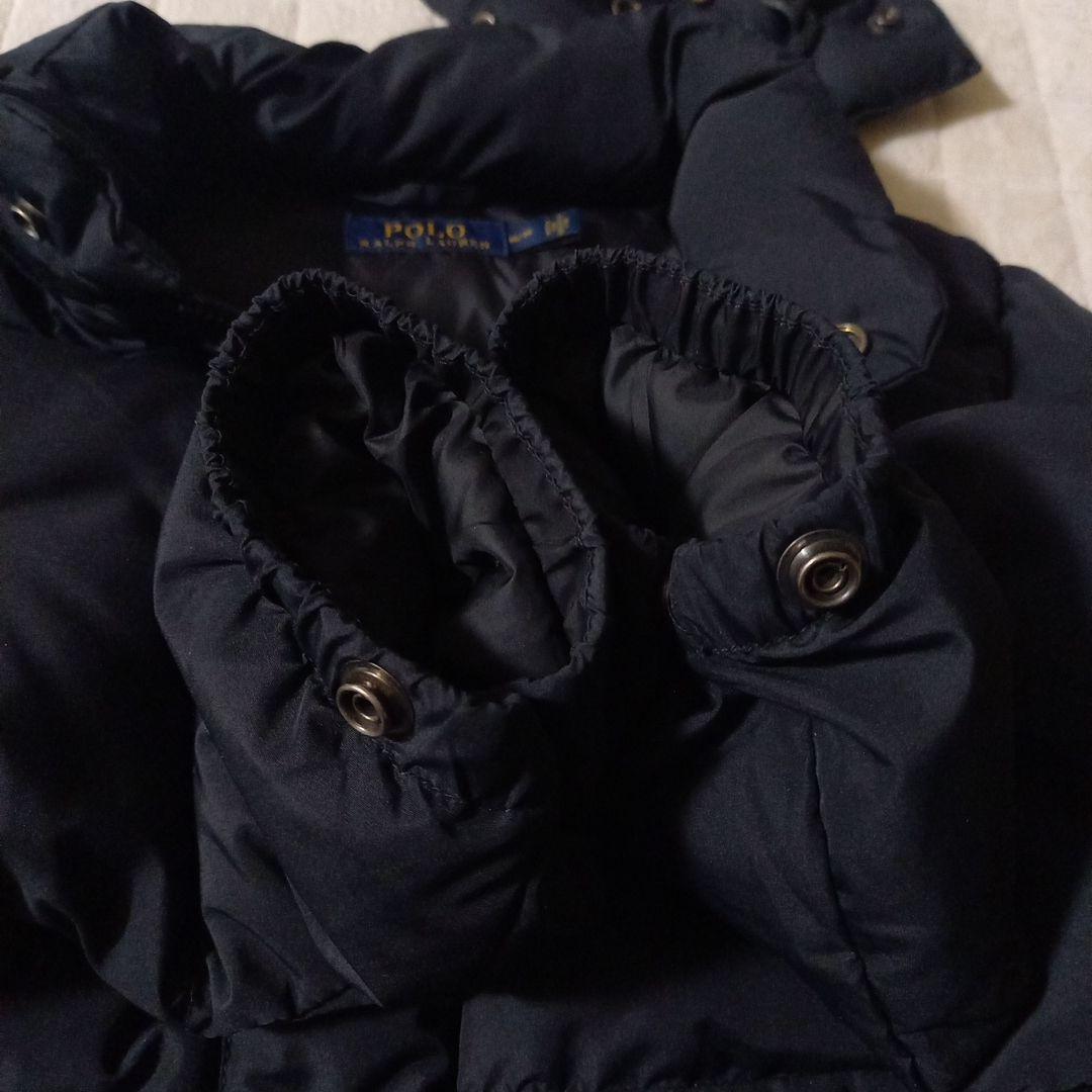 ポロ・ラルフ・ローレン フード付きダウンジャケット ブラック