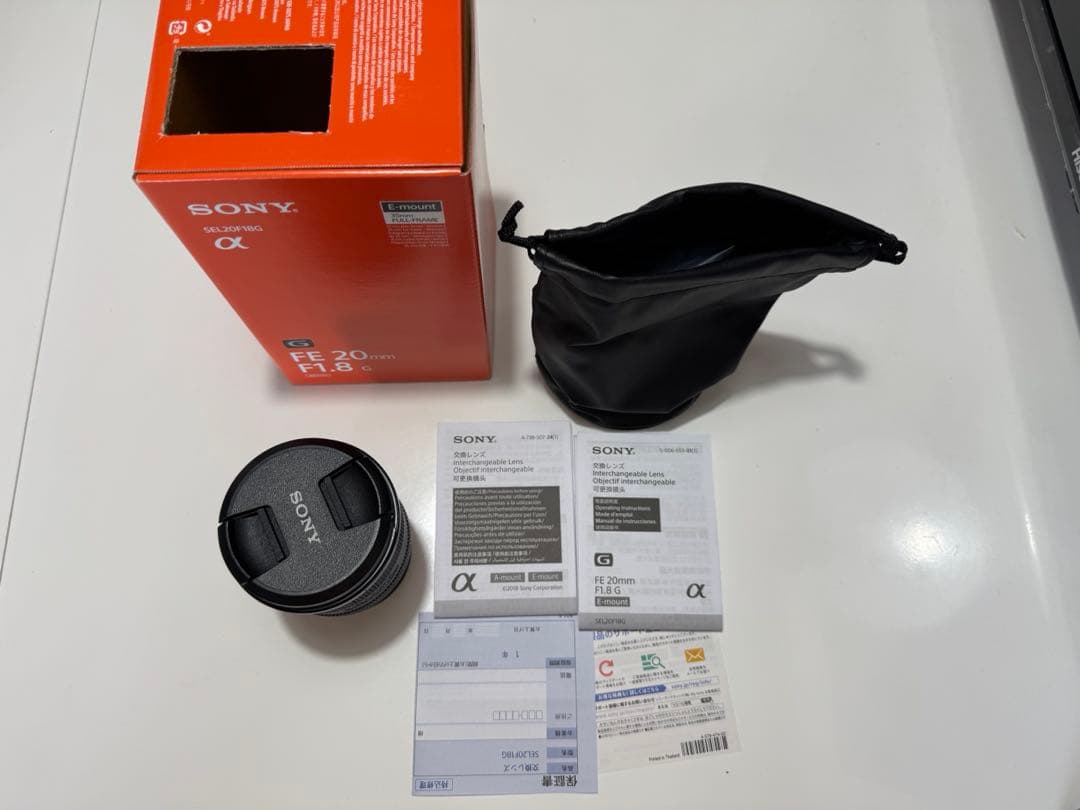 【美品】Sony FE 20mm F1.8 G SEL20F18G