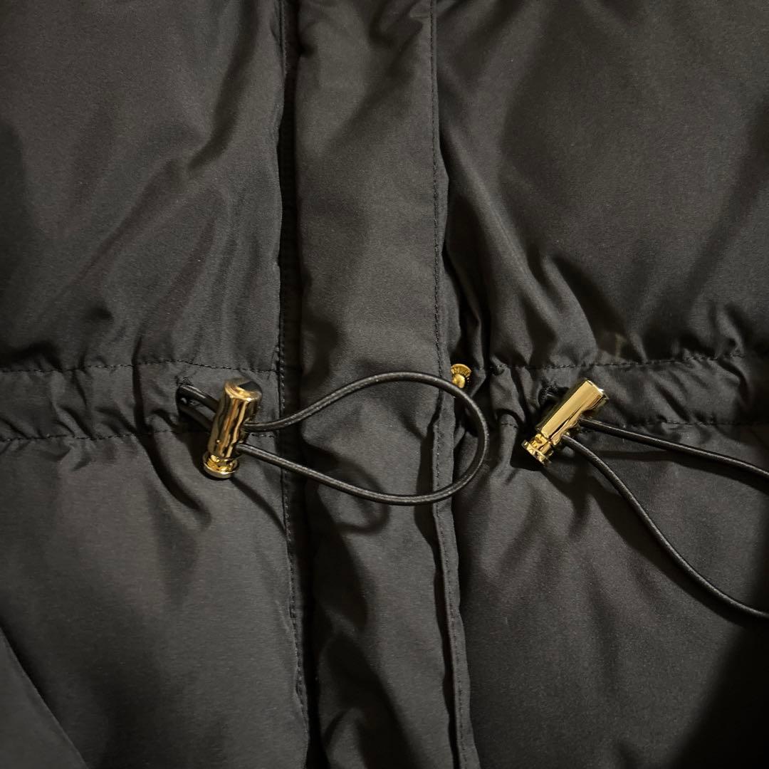 SHIPS ドロストダウンジャケット ブラック