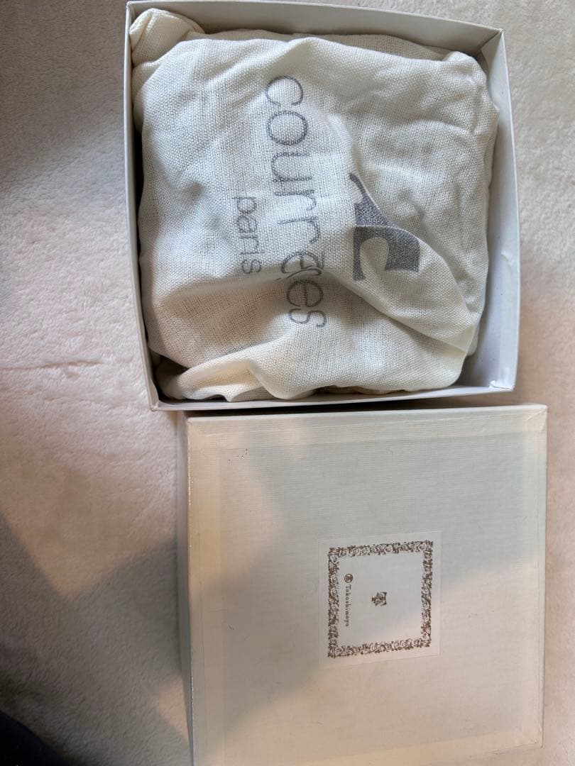 クレージュ　ブラウンレザー　ウエストポーチ