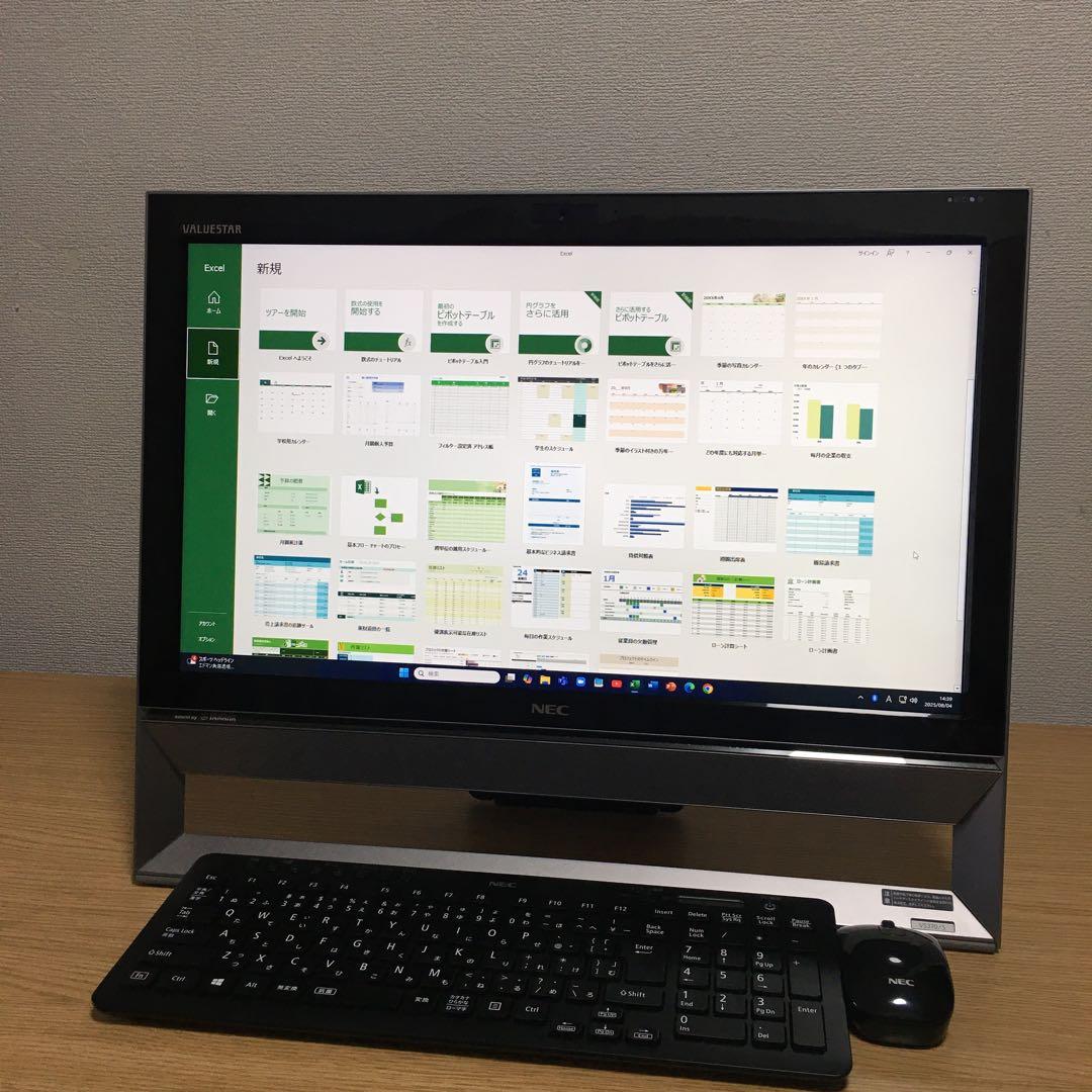 NEC VALUESTAR 地デジ 一体型 デスクトップ Win11 21.5'