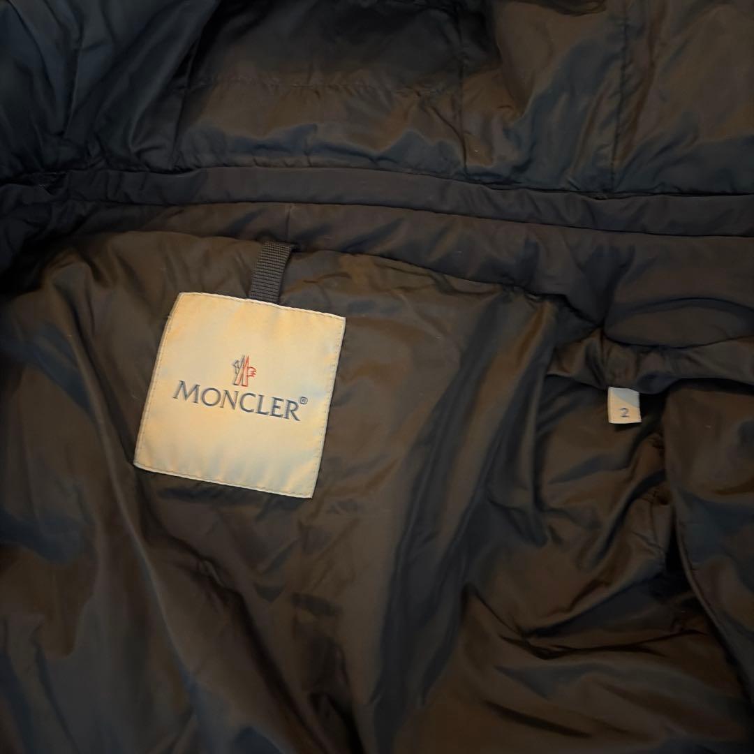 MONCLER ブラック ダウンジャケット サイズ2