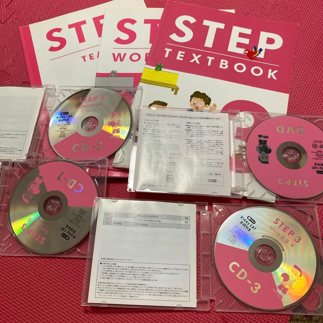 アルクKiddy cat英語教室　幼児、小学合計8年分教材と教師用指導マニュアル