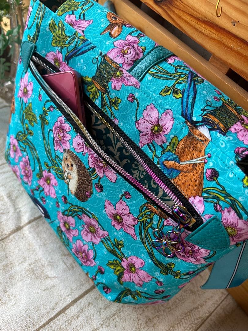 バロン♡花うさぎハリネズミ♡丸底　2wayショルダーバッグ