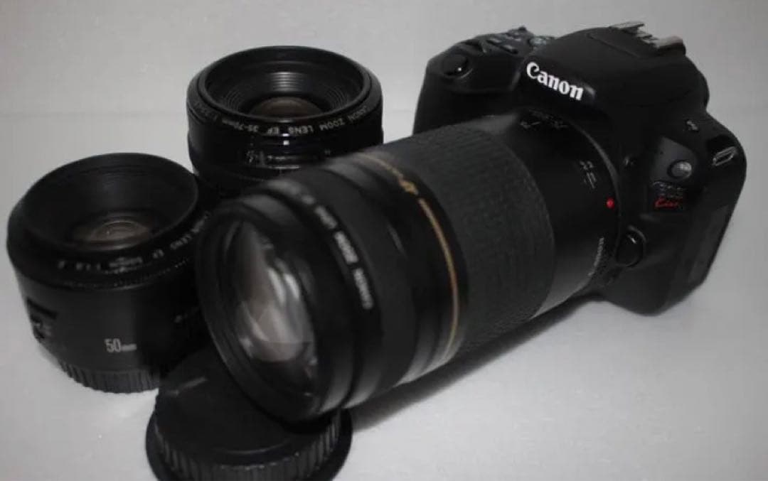 canon kiss x9 標準&望遠&単焦点トリプルレンズセット