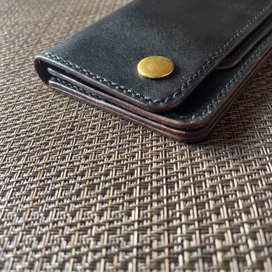 MARYAM ホースフロント ロングトラッカーウォレット 茶芯