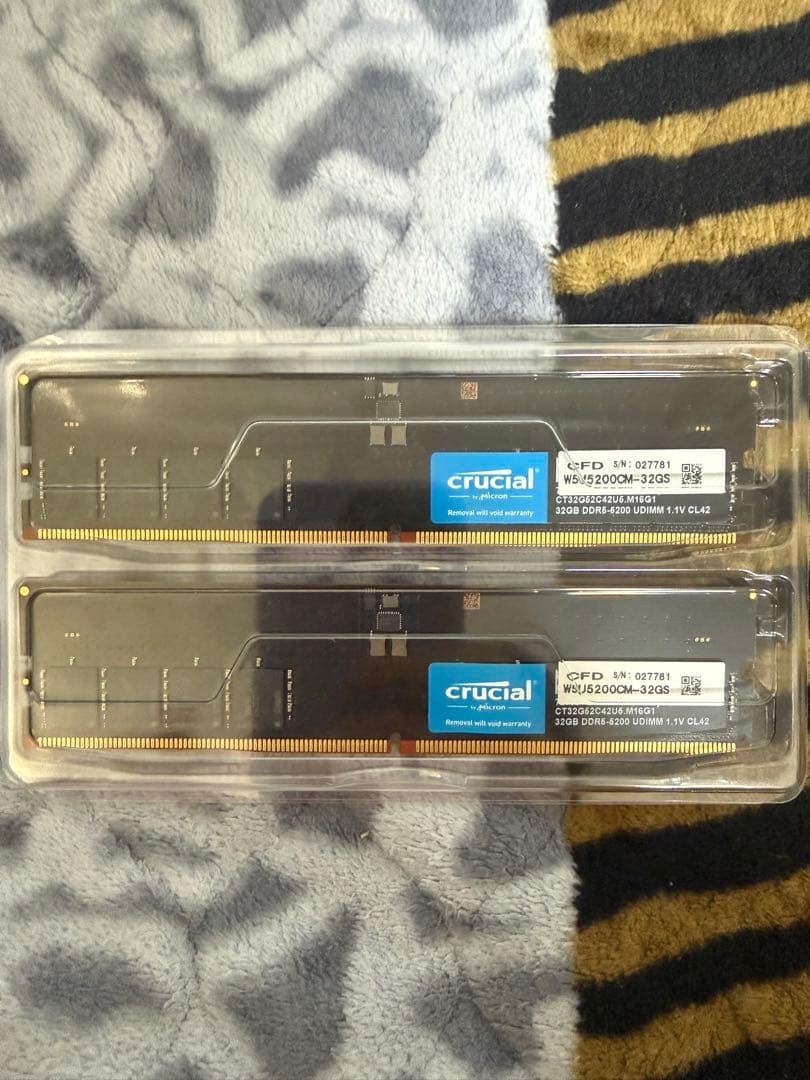 Crucial DDR5 5200 （32GB×2枚）メモリーキット