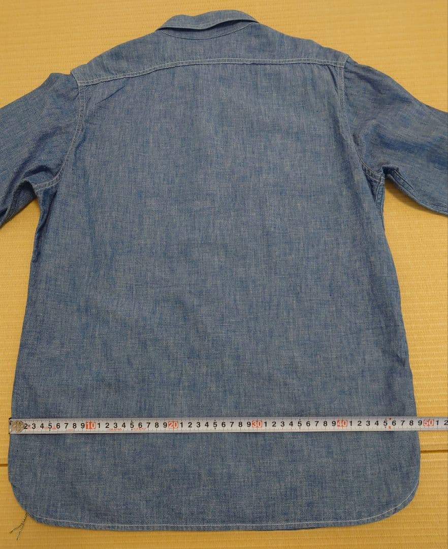 THE REAL McCOY'S 長袖シャンブレーシャツ