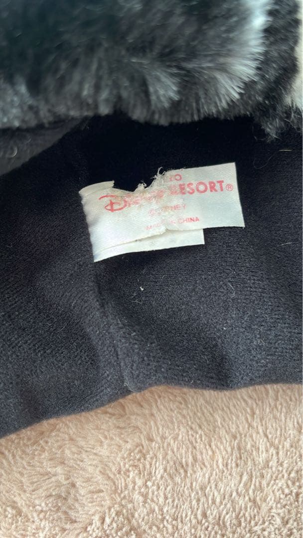 ディズニー ファンキャップ ドット ミニーちゃん 黒 水玉 平成 レア 廃盤