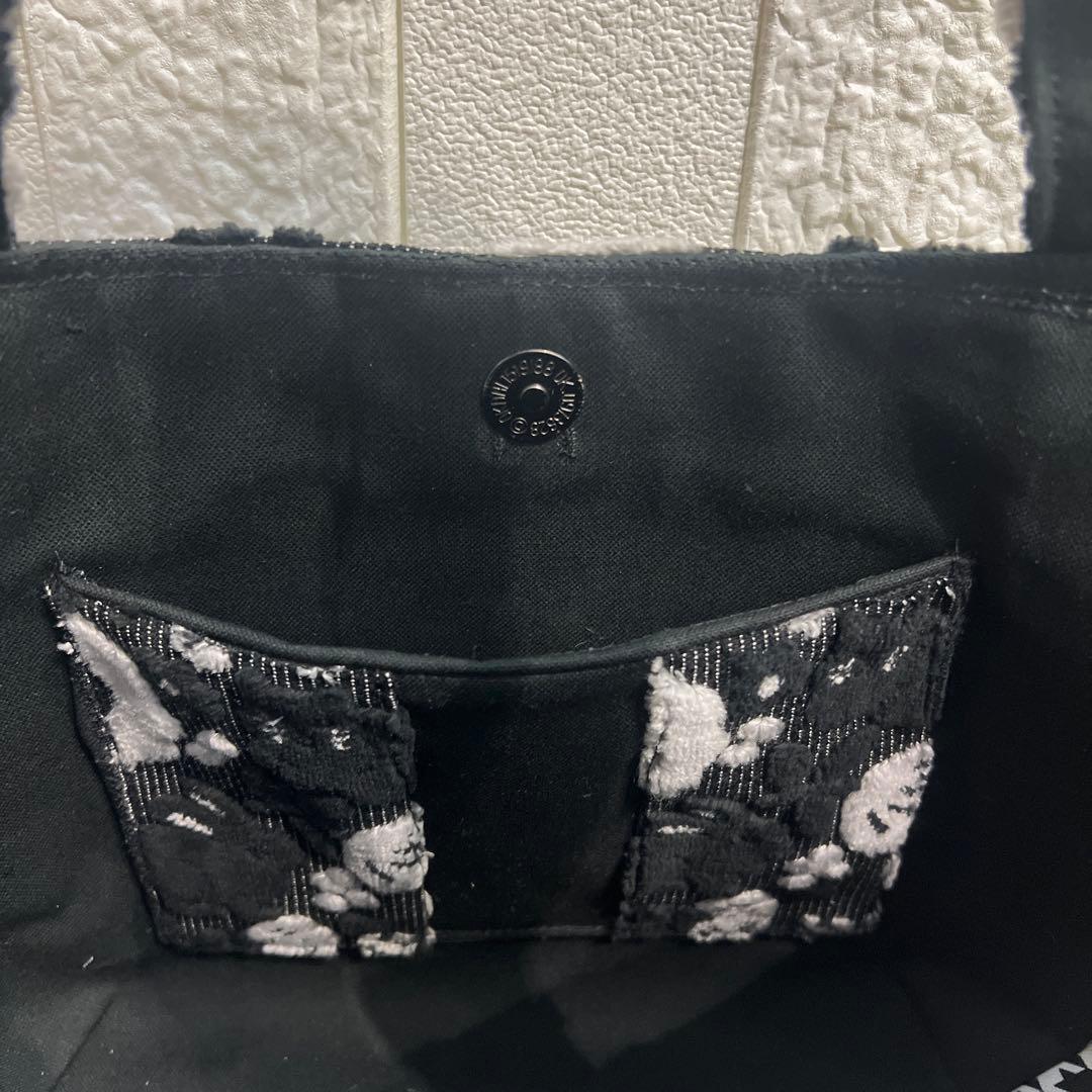 専用【ジョリーフルール】もふもふ　チューリップバック　M パンダブラック