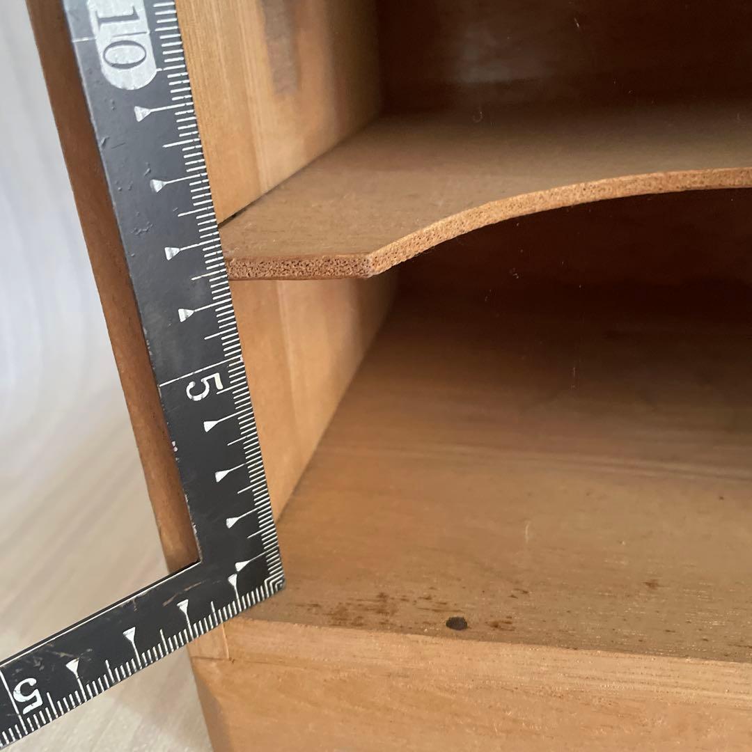 昭和レトロ 書類棚 木製 折り紙棚