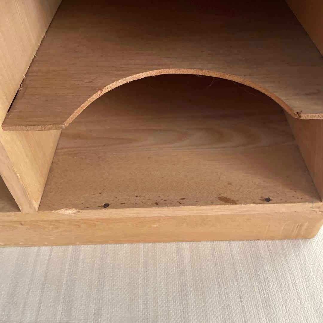 昭和レトロ 書類棚 木製 折り紙棚