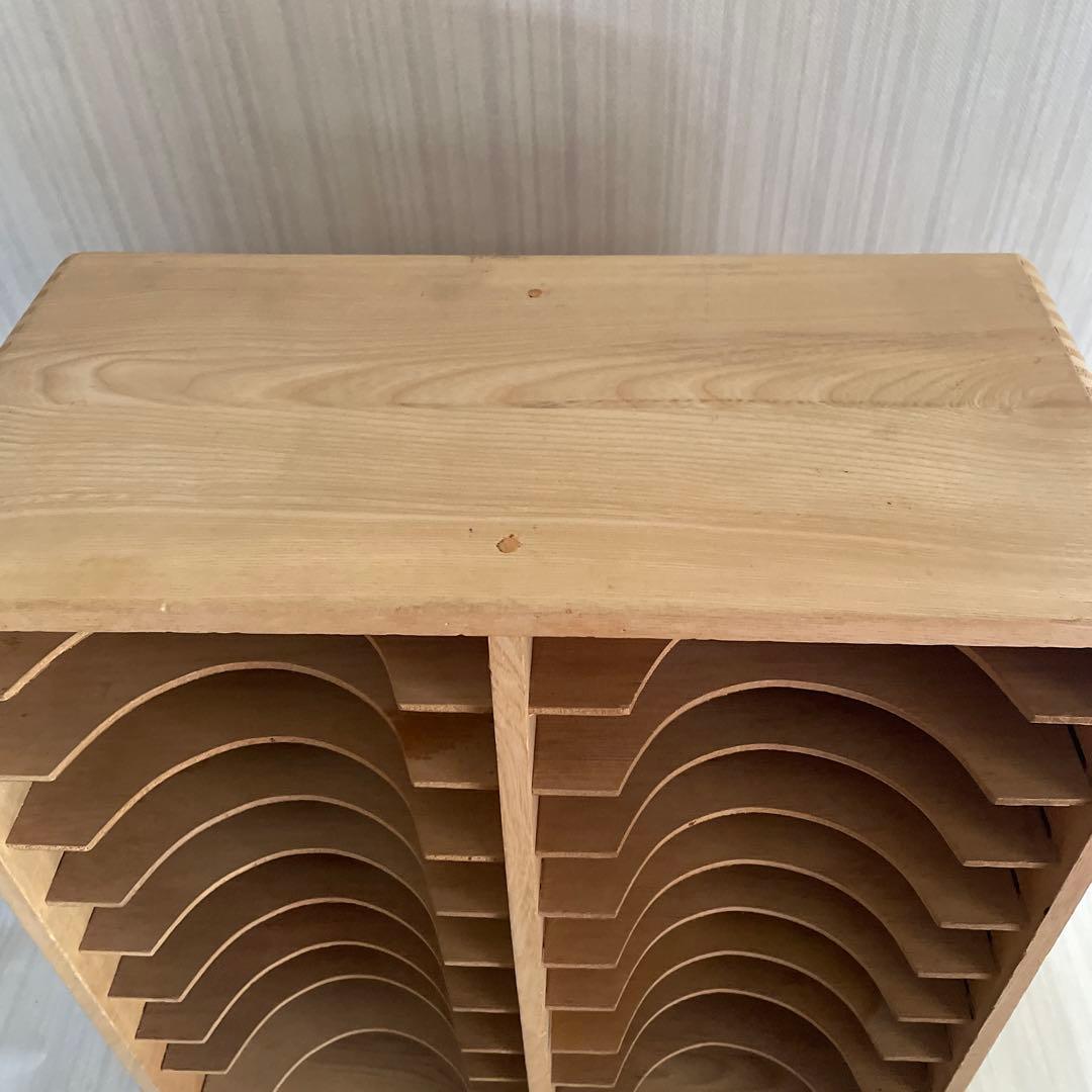 昭和レトロ 書類棚 木製 折り紙棚