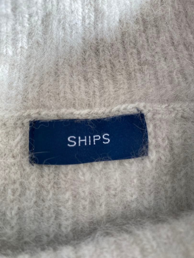お値下げしました！【ほぼ未使用】SHIPS フォックスニットセーター　アイボリー