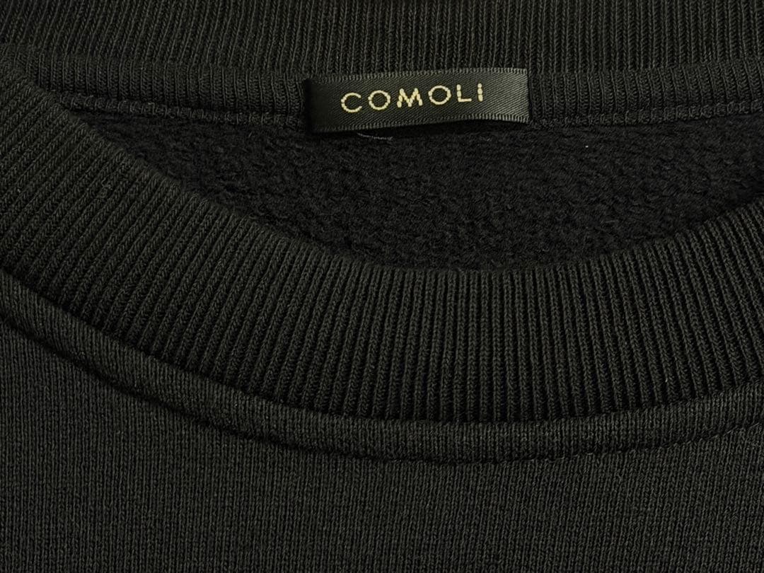 COMOLI 25AW コットン裏毛クルーネック サイズ3