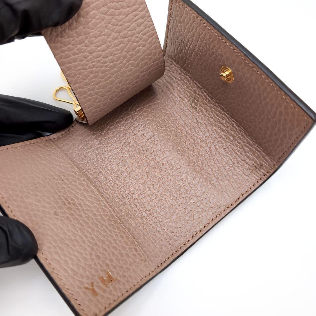 GUCCI　キーケース6連　ダスティ　GGスプリーム　マーモント　PVCレザー