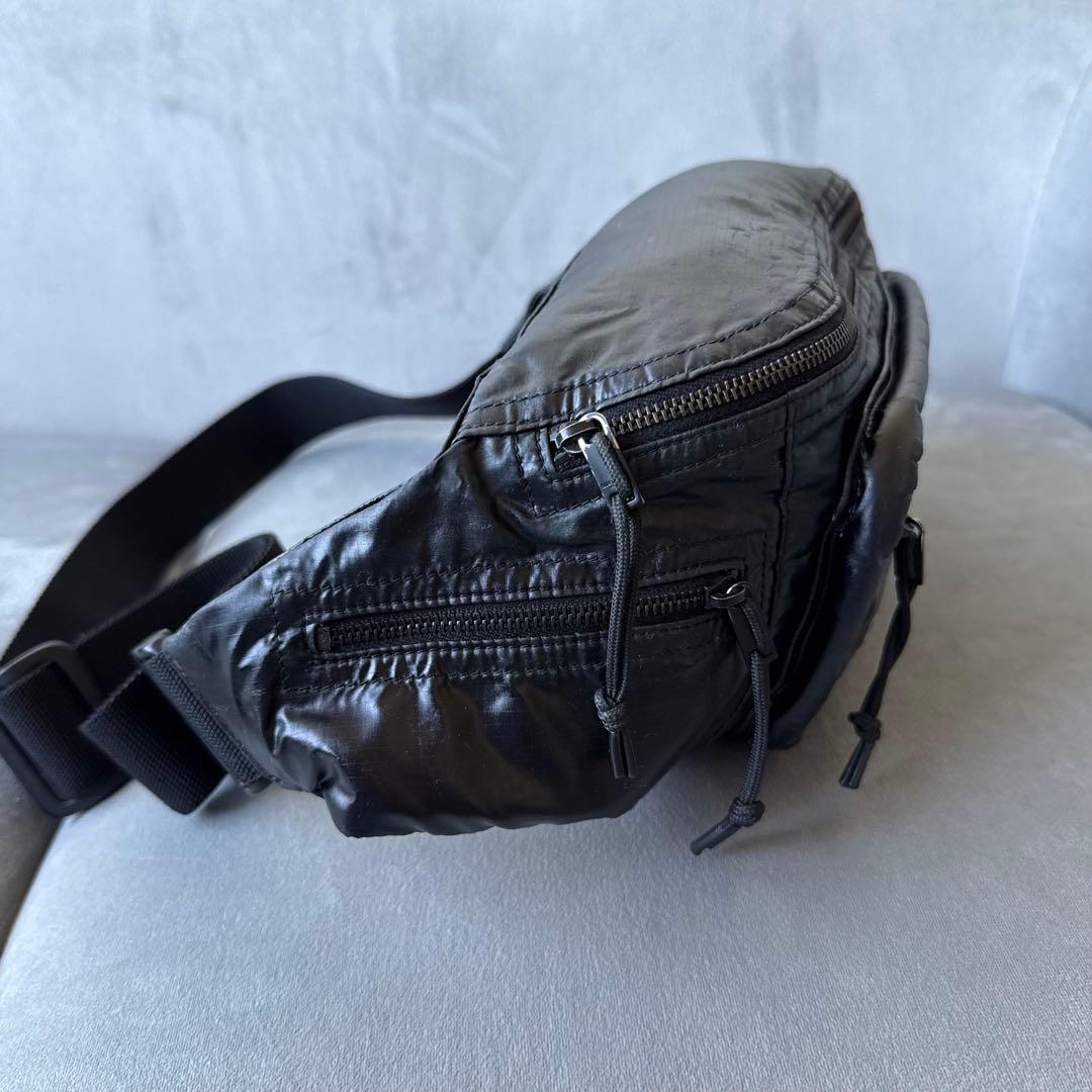 サンローランヌックスナイロン ウエストポーチ ボディバッグ ブラック