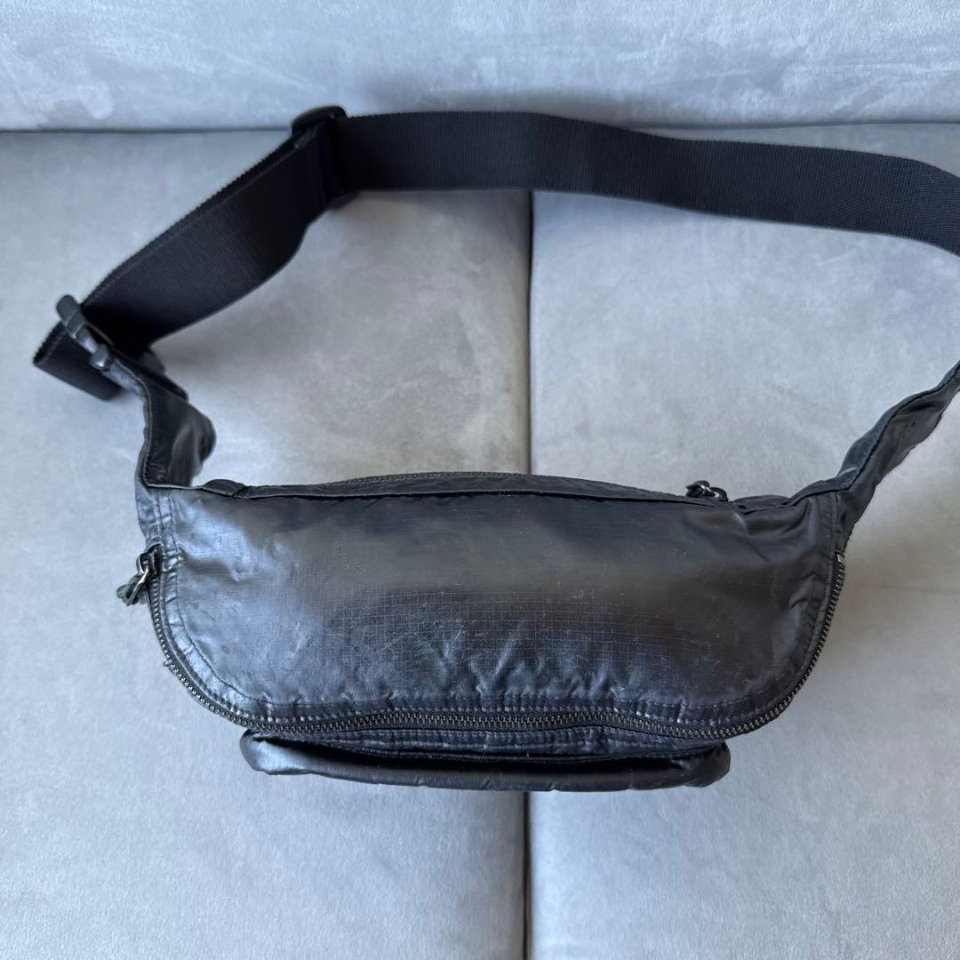 サンローランヌックスナイロン ウエストポーチ ボディバッグ ブラック