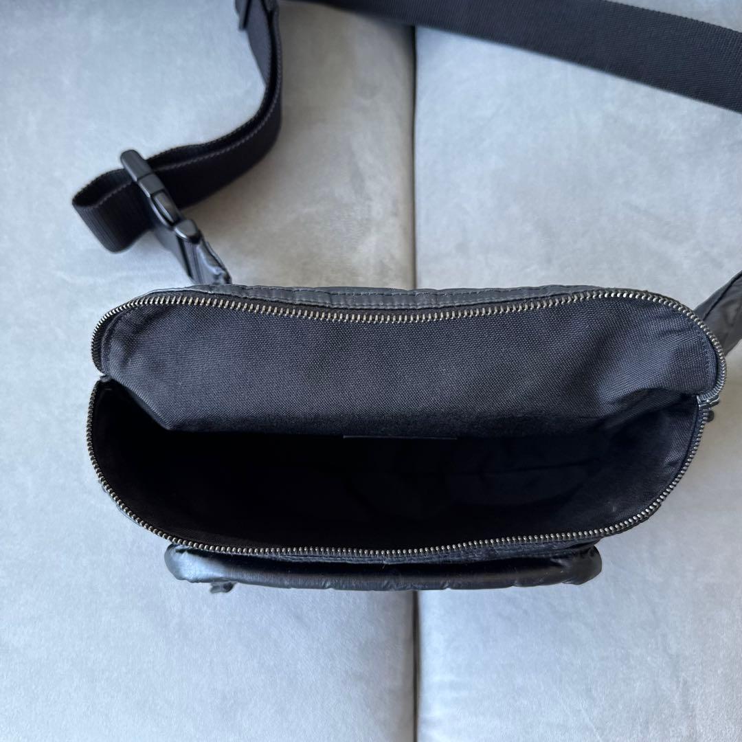 サンローランヌックスナイロン ウエストポーチ ボディバッグ ブラック