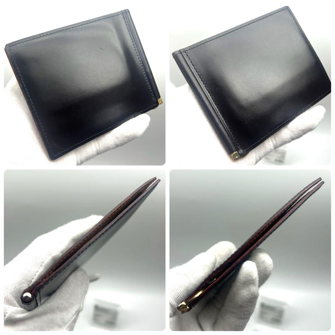 ★極美品★GANZO ガンゾ シンブライドル マネークリップ ２つ折り