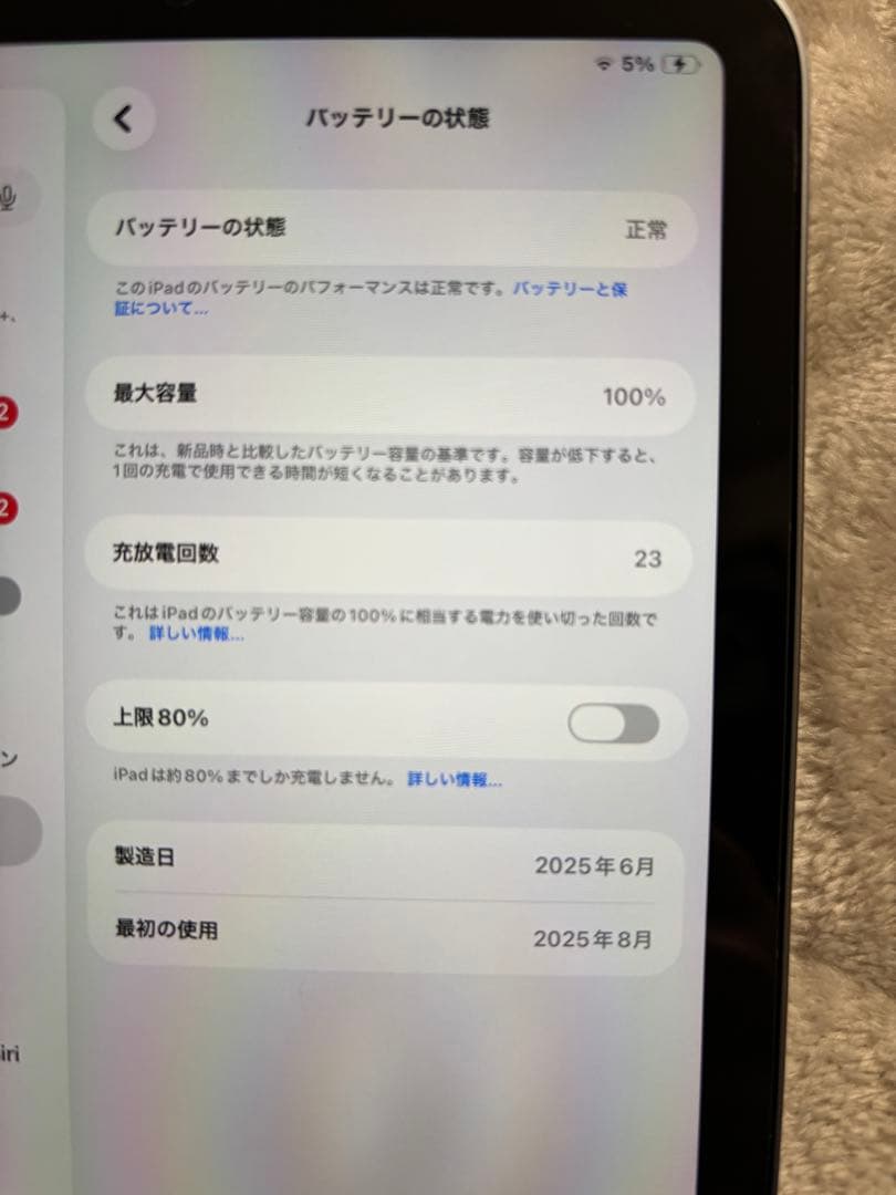 【極美品】iPad mini 第7世代 128GB スペースグレイ