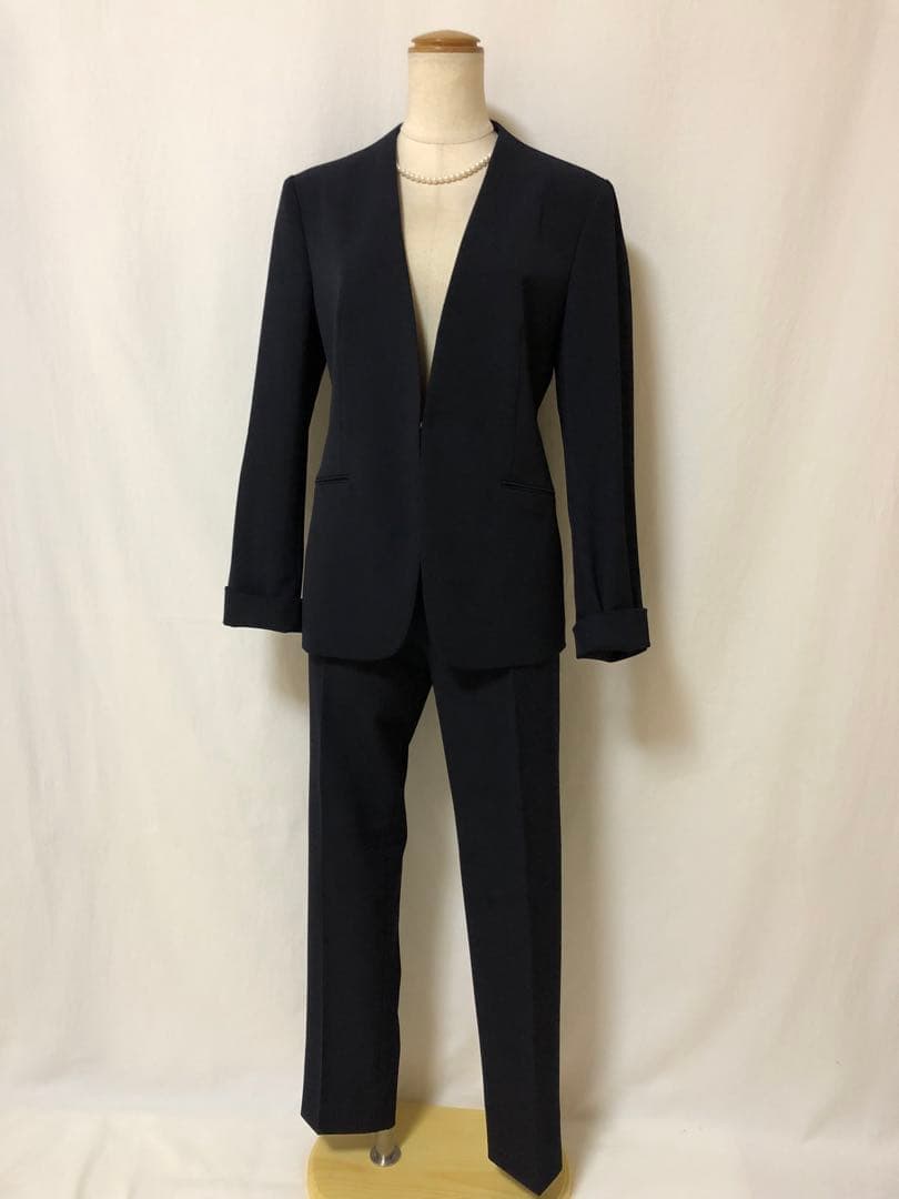 B739新品オンワード樫山theSmartTaiior高級オーダースーツ9号濃紺