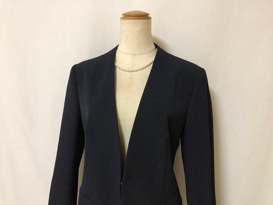 B739新品オンワード樫山theSmartTaiior高級オーダースーツ9号濃紺