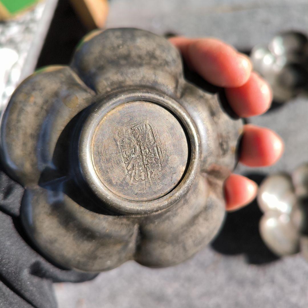 O*E様 花型金属製皿 5個セット　錫製